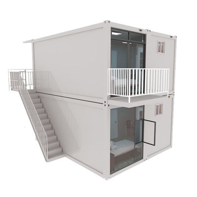Çelik 20ft 2 yatak odası Nakliye Konteyner Evi Paslanmaz prefabrik evler