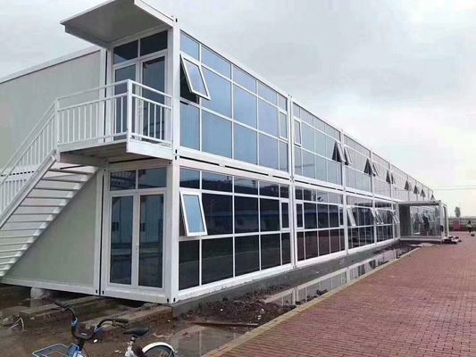 Lüks Ayrılıklı Konteyner Evi Modüler Cam Ahşap Küçük Yaşam Önyüklenmiş Evler