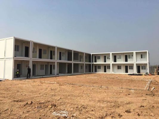 2 katlı taşınabilir kabin Ofis Sitesi Nakliye Konteyner Evi hazır