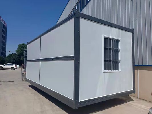 Flat Pack Katlanabilir Mobil Konteyner Evi 20ft Mini Prefab Evler Su geçirmez