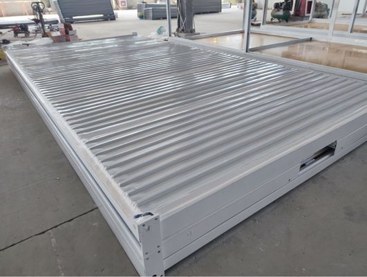 20ft 40ft Katlanabilir Konteyner Evi Depolama için Hareketli Düz Paket Depo