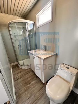2024 Modern Flat Pack Konteyner Evler Yaşamaya Hazır İşçi Yatakhanesi için İnşaat Özel Hazır Ev