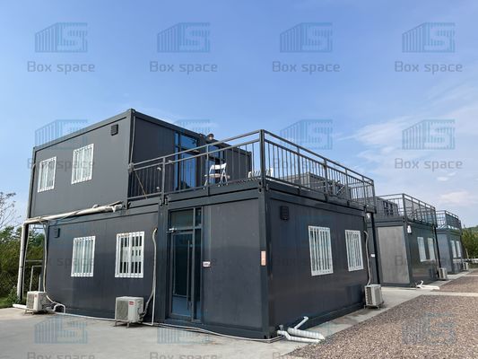 BOX SPACE Özel Yapılandırılmış Ayrılabilir Konteyner Evler Yapılandırılmış Düşük Maliyetli Modüler Daire Bina Evi