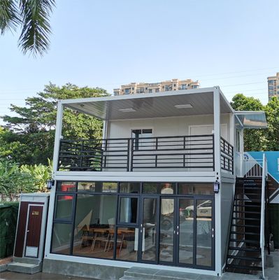 Taşınabilir Düz Paket Konteyner Evi Modüler Galvanize Çelik Prefab Mini Evler