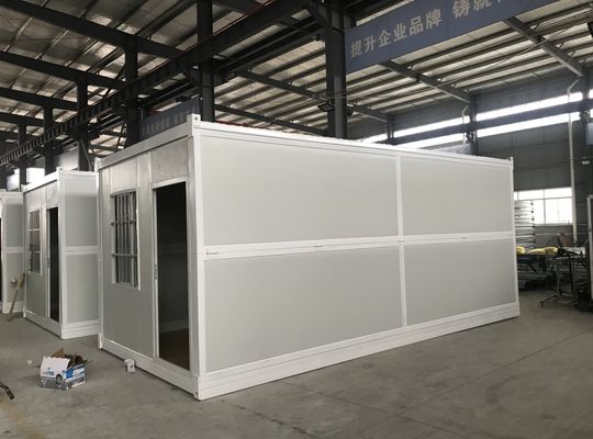Hazırlanmış Taşınabilir Katlanabilir Konteyner Evi 20ft Yaşam Ev Ofisi Kabin