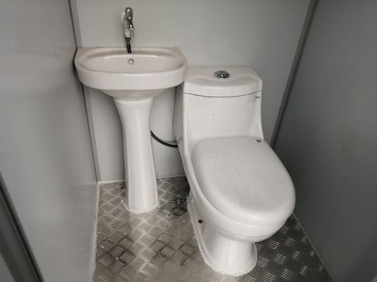 Taşınabilir Ekolojik Çelik Taşınabilir Tuvalet Duşlu Toplu Taşınabilir Kabin