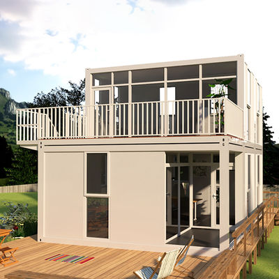 2 Katlı Konteyner Geçici Konutlar Mini Prefabrik Modüler Evler