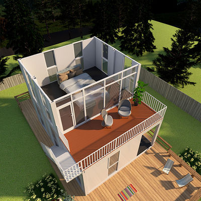 Dayanıklı Prefabrik Modüler Ev Kırma Sistemi Lüks İç Dekorasyonlarla Uzay Kapsülü
