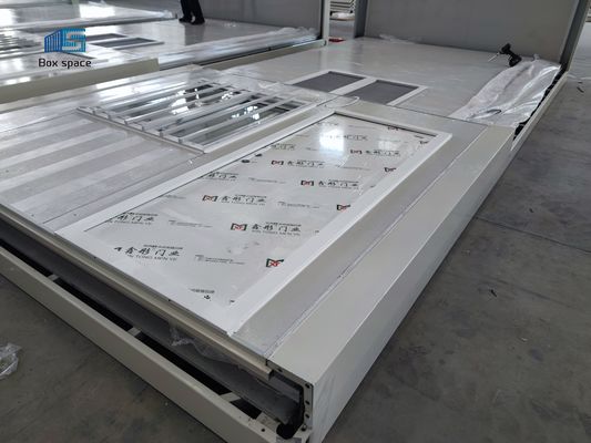 BOX SPACE 15 dakikalık kurulu katlanabilir konteyner evi inşaat alanı ve barınak için prefabrik mobil evler