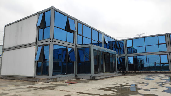 Çelik Konteyner Evleri 20ft Kombine Prefab Modüler Evler İş için