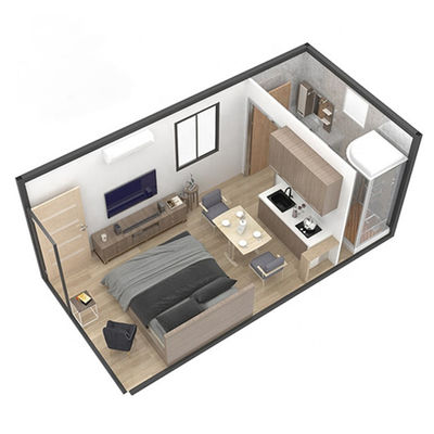 20ft 40ft hızlı monte uygun fiyatlı öğrenci dairesi banyo ile yeniden satmak ve kiralamak
