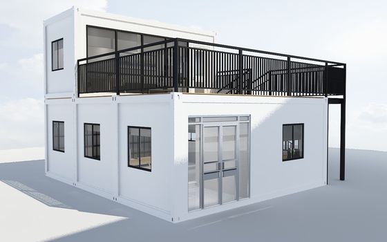 CE Sertifikalı Çin Düşük Fiyatlı Tasarım Modüler Kabin Taşınabilir Küçük Konteyner Evi kaya yünü yalıtım duvarı ile