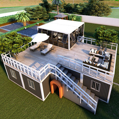 Taşınabilir şişme kabarcık evi 2 katlı ayırılabilir konteyner ev modüler prefabrik taşınabilir katlanabilir ev