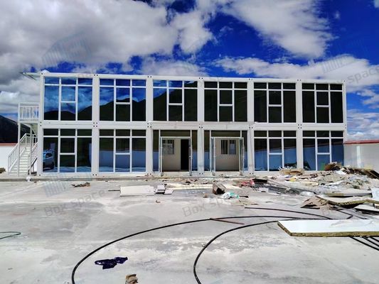 75mm Cam Yün yalıtım katmanı Flat Pack Konteyner Evi kolay nakliye için