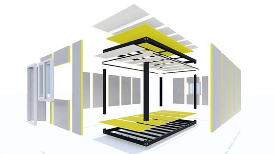 Boxspace Prefabrik Evler Prefabrik Küçük 2 Yatak Odalı Modüler Prefabrik Ev Lüks Yaşam 20 Ayak Mobil Konteyner Ev