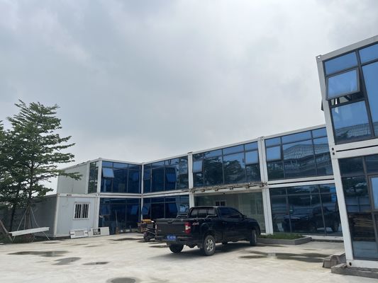 Hafif Çelik 40ft Konteyner Ofis Modüler Tasarım İzolasyonlu İki Katlı Konteyner Ofis Binası